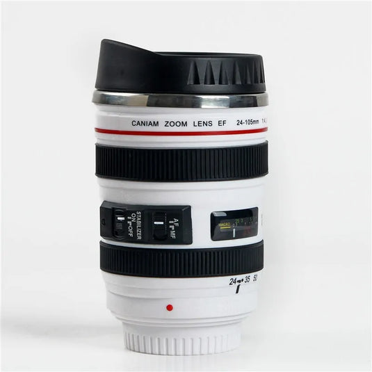 Camera Lens Shape Cup Coffee Tea Travel Mug