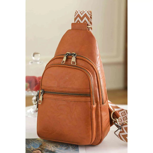 PU Leather Sling Bag crossbody - GLIDEPATHGEAR #