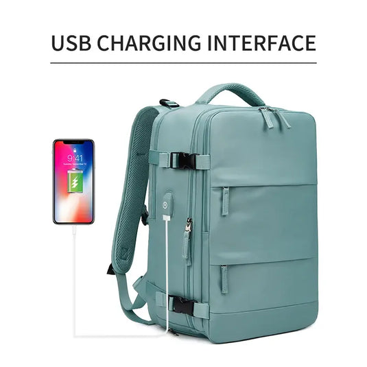 Stylischer USB-Laderucksack für Damen