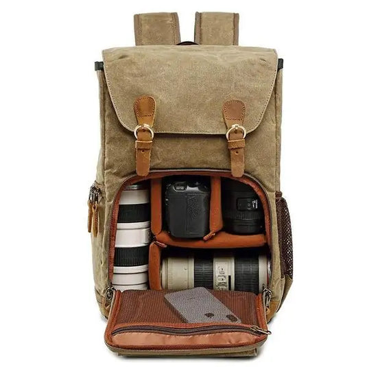 Deluxe Vintage Photographers Backpack - GLIDEPATHGEAR #