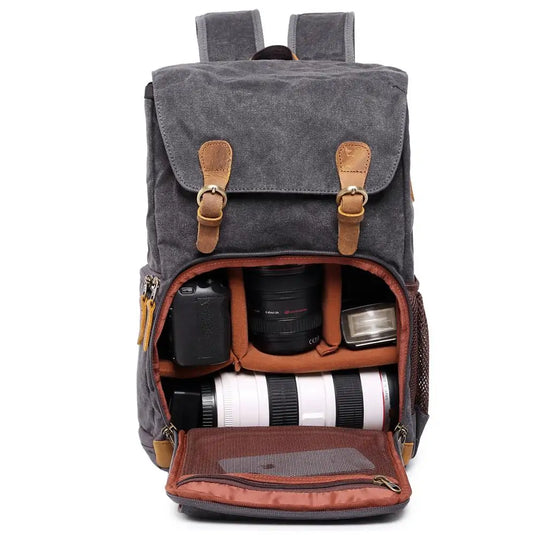 Deluxe Vintage Photographers Backpack - GLIDEPATHGEAR #