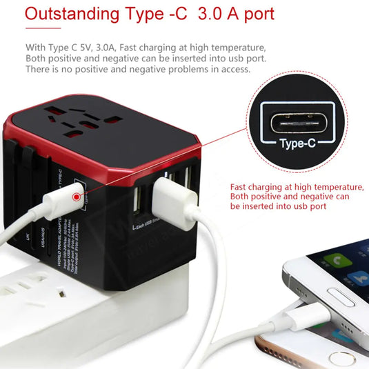 Ports Travel Adapter - GLIDEPATHGEAR #