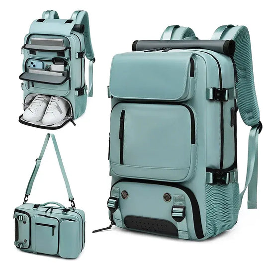 Business-Laptop-Rucksack mit Schuhtasche