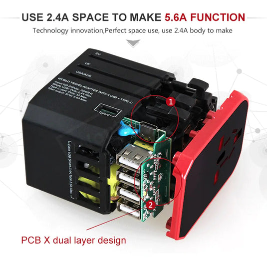 Ports Travel Adapter - GLIDEPATHGEAR #