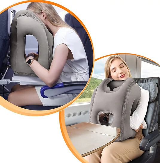 Inflatable Travel Pillow: Compact Comfort - GLIDEPATHGEAR #