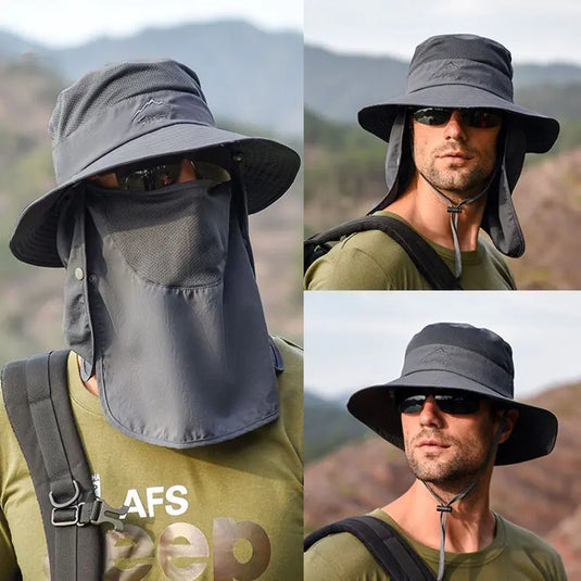 Removable Outdoor Visor Bucket Hat - GLIDEPATHGEAR #