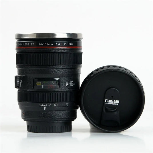 Camera Lens Shape Cup Coffee Tea Travel Mug