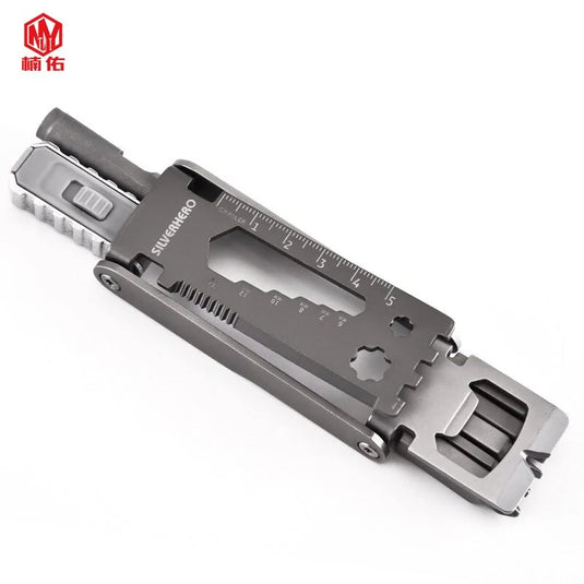 Portable Outdoor EDC Multitool with LED Light - Stainless Steel Screwdriver - GLIDEPATHGEAR #