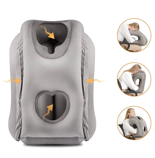 Inflatable Travel Pillow: Compact Comfort - GLIDEPATHGEAR #